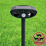High Quality Outdoor Solar Ultrasonic Dog Repeller Drive Pest Animal Bird Cat Dog PIR Motion Detector LED Indicator