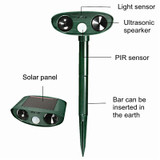 High Quality Outdoor Solar Ultrasonic Dog Repeller Drive Pest Animal Bird Cat Dog PIR Motion Detector LED Indicator