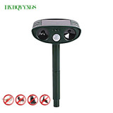 High Quality Outdoor Solar Ultrasonic Dog Repeller Drive Pest Animal Bird Cat Dog PIR Motion Detector LED Indicator