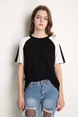 High Quality On the Back Flower Embroidery T-shirt Women Kawaii Pattern Short Sleeve Design Cotton T Shirt Women Tees Tops