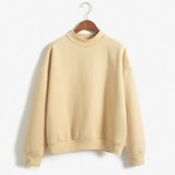 EFINNY Moletom Feminino Pullover Autumn Women Hoodies Casual Sweatshirt candy coat jacket outwear Tops Jacket bts