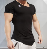 EEHCM Summer Bodybuilding and Fitness Mens Short Sleeve T-shirt GymS Shirt Men  Muscle Tights Gasp T Shirt Plus Size m-xxl