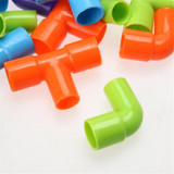 Educational Water Pipe Building Blocks Toys for Children DIY Assembling Pipeline Tunnel Block Model Toy for kids
