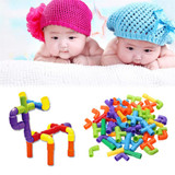 Educational Water Pipe Building Blocks Toys for Children DIY Assembling Pipeline Tunnel Block Model Toy for kids