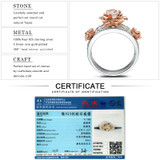 EDI 6mm Natural Topaz 925 Sterling Silver Jewelry Gemstone Ring For Women Rose Flower Bands Sterling-silver-jewelry
