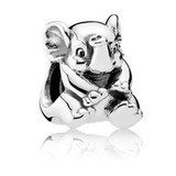 EDELL 100% Genuine 925 Sterling Silver Animal flower pig beads Clear CZ Charm bead Fit Bracelet DIY bangle Pendants Gift jewelry