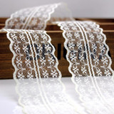 DongCai Lace Trim Ribbon 10 Yards/lot 45mm Apparel Sewing Knit Fabric DIY Embroidered Net Fabric Cord Lace Patchwork Accessories