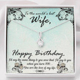 Happy Birthday To Wife - Beauty Necklace