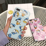 Donald Duck and Daisy phone Cases For iphone 6 6s 6plus 7 7Plus Glossy soft silicon case back cover for iphone 8 8plus