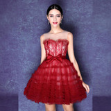 Don's Bridal In Stock Red Embroidery Short Prom Party Cocktail Dresses 2016 Cocktail Dress vestidos de coctel robe cocktail Don's Bridal In Stock Red Embroidery Short Prom Party Cocktail Dresses 2016 Cocktail Dress vestidos de coctel robe cocktail