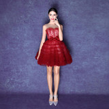 Don's Bridal In Stock Red Embroidery Short Prom Party Cocktail Dresses 2016 Cocktail Dress vestidos de coctel robe cocktail Don's Bridal In Stock Red Embroidery Short Prom Party Cocktail Dresses 2016 Cocktail Dress vestidos de coctel robe cocktail