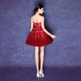 Don's Bridal In Stock Red Embroidery Short Prom Party Cocktail Dresses 2016 Cocktail Dress vestidos de coctel robe cocktail Don's Bridal In Stock Red Embroidery Short Prom Party Cocktail Dresses 2016 Cocktail Dress vestidos de coctel robe cocktail