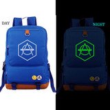 Don Diablo noctilucous backpack student school bag Daily backpack men women Rucksack