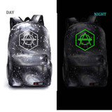 Don Diablo noctilucous backpack student school bag Daily backpack men women Rucksack