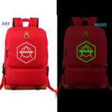 Don Diablo noctilucous backpack student school bag Daily backpack men women Rucksack