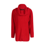 DOMODA Women Sweater Long Sleeve Loose Elegant Streetwear High Cowl Pullover Autumn Winter Asymmetrical Knitted Casual Sweater