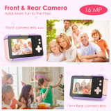 Wisjoys joylink Kids Camera, Rechargeable 2.4inch Digital Camera for kids Toy Camera with 16MP HD 1080P Video Recorder Child Digital Camera with 32GB TF Card
