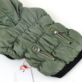 Doggy Puppy Warm Winter Coat Zipper Fold Hoodies Dog Costume Pet Cat Apparel