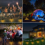 Orelpo Solar Lantern Lights, Outdoor Lights Solar for Decorative Atmosphere Hanging Garden Lantern for courtyard, party