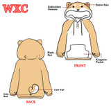 Doge Women Hoodies Ear Hoodie Pouch Women's Clothing Pullover Sweatshirt Vetement Kawaii Japanese Anime Tail WXC