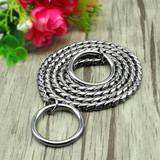 Dog Training Collars Snake P Slip Choke Collar Metal Chain For Dogs Size XS S M Large XL Dogs