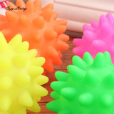 Dog Toys For Large Dogs 1 PC Beautiful New Rubber Ball Toy Dog Pet Fun Spikey Ball Biting Chewing And Toys Wholesale JA1