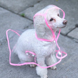 Dog Raincoat Pet Clothing Pet Transparent Raincoat Light Clothes Apparel Waterproof Beautiful Small Dog Raincoat With Hood