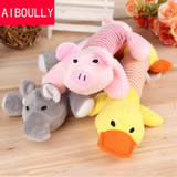 Dog Pet Puppy Plush Sound Dog Toys Pet Puppy Chew Squeaker Squeaky Plush Sound Duck Pig & Elephant Toys