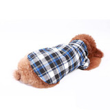 Dog Pet Casual Plaid Lapel Button Shirt Jacket Cotton Blend Sweatshirt S-XL Large