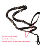 Dog Leash 1000D Nylon Tactical Military Police Dog Training Leash Elastic Pet Collars