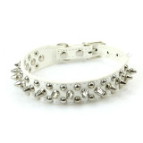 Dog Harness Puppy Dogs Collar Bell PU Leather Rivet Spiked Studded Cat Supply Collars Pet Adjustable Neck Strap Pet Products