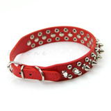 Dog Harness Puppy Dogs Collar Bell PU Leather Rivet Spiked Studded Cat Supply Collars Pet Adjustable Neck Strap Pet Products