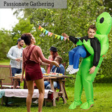 Green Alien costume Cosplay Mascot Inflatable costume Monster suit Party Halloween Costumes for Kids Adult