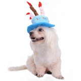 Dog Birthday Hat With Cake & Candles Design Pets Puppy Cap Cute Party Costume Accessories Headwear