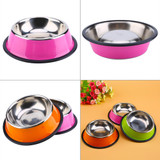 Dog Bowl Stainless Steel Anti-skid Pet Dog Cat Food Water Bowl Pet Feeding Bowls XS-L For Pet Food Water Feeder