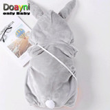 Doayni Baby 2018 Winter Velour Vest For Baby Novelty Rabbit Hooded Thick Warm Plus Cotton Clothing Infant Unisex Carrots bags