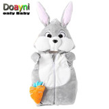 Doayni Baby 2017 Winter Jackets For Baby Girl Novelty Rabbit Hooded Vest Thick Warm Baby Girl Cotton Clothing Infant Unisex