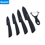 DOANTE Brand Black Blade Ceramic Knife Set 3" 4" 5" 6" Inch Peeling Paring Chef Knife + Peeler Top Quality Kitchen Knives Set