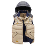 SOFIBERY Vest Brand Men Sleeveless Jacket Winter Casual Down Vest Cotton-padded Slim Men's Vest