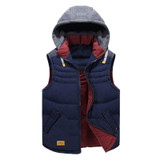 SOFIBERY Vest Brand Men Sleeveless Jacket Winter Casual Down Vest Cotton-padded Slim Men's Vest