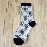 Socks Women Cotton Brand Eiffel Tower Ferris Wheel Printed Crew Long Happy Funny Sox Harajuku Skateboard Dress Designer Meias