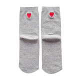 Socks harajuku Funny socks calcetines mujer kawaii novidades chaussette femme Womens Heart Printed Cotton calcetines mujer