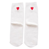Socks harajuku Funny socks calcetines mujer kawaii novidades chaussette femme Womens Heart Printed Cotton calcetines mujer
