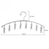 Socks Hanging Clips Stainless Metal Laundry Socks Dry Hangers Washing Clothes Airer Dryer Rack Hanger Clothing Hanging Racks