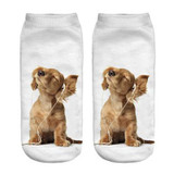 Socks 1pair New 3D  13 style sock New Unisex Low Ankle Sock Soft 19cm sock Casual Charactor Wholesale