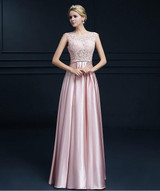 SOCCI Weekend Long Satin Lace Evening dress 2017 Mother of the Bride Dresses Crystal Sashes vestido de festa Formal Party Gowns