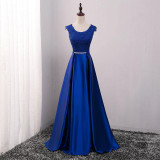 SOCCI Weekend Long Satin Lace Evening dress 2017 Mother of the Bride Dresses Crystal Sashes vestido de festa Formal Party Gowns