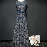 SOCCI Weekend 2017 Vintage Gold Embroidery Evening Dresses V Back Lace Up Modest Formal Prom Party Wedding Gowns abendkleider