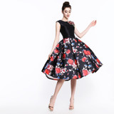 SOCCI Short Black Flowers Cocktail Dresses 2017 Sleeveless Formal Wedding Party Dress Embroidery Lace Up Back Robe De Cocktail