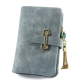 SoAr Wallet Women Luxury Brand Coin Purse Bag Female Clutch Handbags Tassel Long Nubuck Leather Wallets Fashion Famous Design